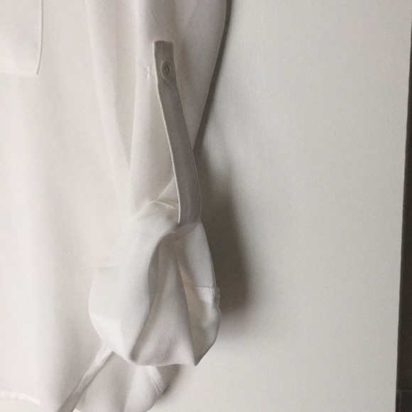 White semi sheer blouse - Picture 4 of 7